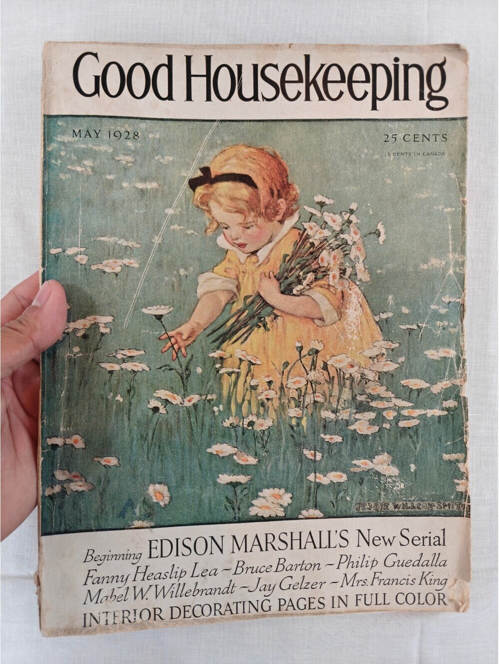 1928 Good Housekeeping Magazine May Vol. 86 No. 5 Jessie Willcox Smith Cover